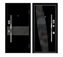 Входная дверь Ле-гран black gloss / black matte