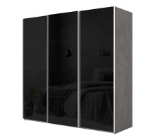 Шкаф-купе 3-дверный Comet 300х240 см бетон