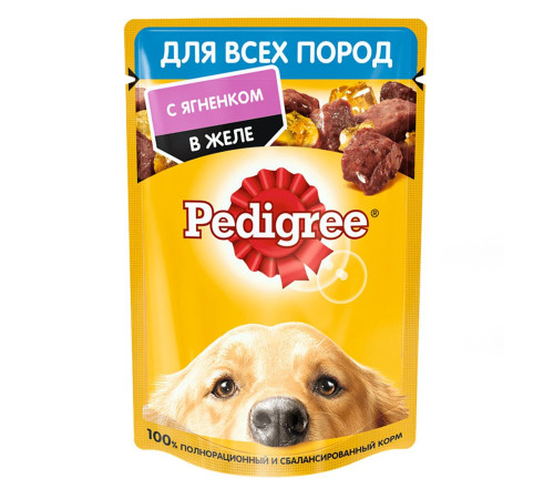 PEDIGREE® для взрослых собак всех пород с ягненком в желе