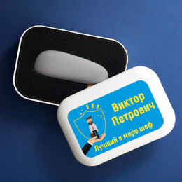 Именной пауэрбанк-камень "Лучший в мире шеф"