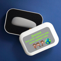 Именной пауэрбанк-камень "Сдвинь мир!"