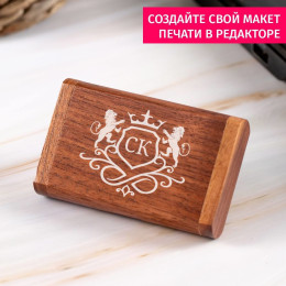 Деревянная флешка в футляре "Инициалы"