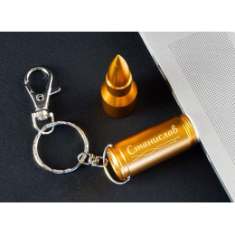 Флешка-пуля "Золотая именная" 32 Гб с гравировкой