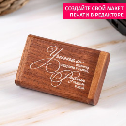 Деревянная флешка в футляре "Учитель"