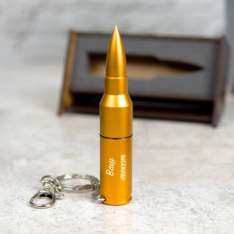 Флешка-пуля 32 Гб в футляре-подставке с вашей гравировкой