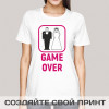Прикольная мужская футболка *Game Over*