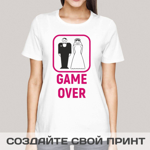 Прикольная мужская футболка *Game Over*