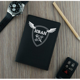 Обложка для автодокументов "Классика" черная