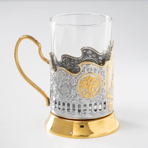 Подстаканник позолоченный "Москва" в футляре