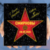 Подарочная звезда «С днем свадьбы»