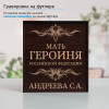Именной подстаканник "Мать-героиня" (позолота) в футляре с гравировкой