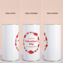 Печенье с предсказаниями в тубусе " Happy Valentine's Day"