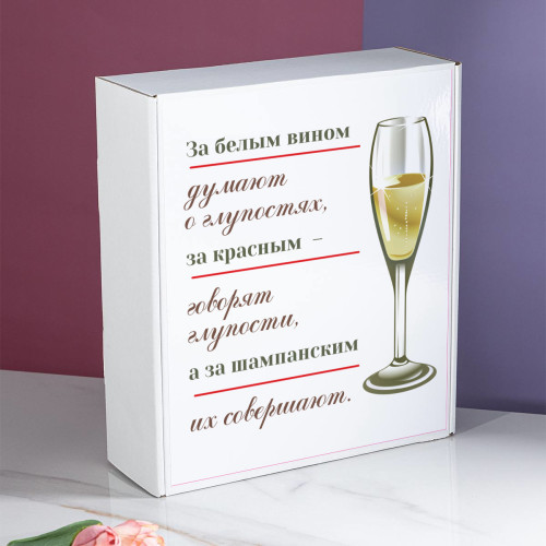 Набор фужеров в коробке "Женские глупости"