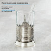 Чернёный подстаканник в деревянном футляре с Вашей гравировкой