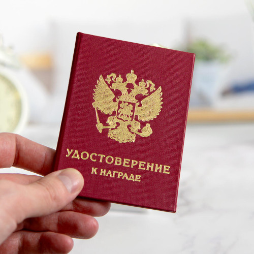 Мини-статуэтка "Самому лучшему Учителю" и удостоверение