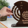 Именной круглый вечный календарь "Самому лучшему учителю"